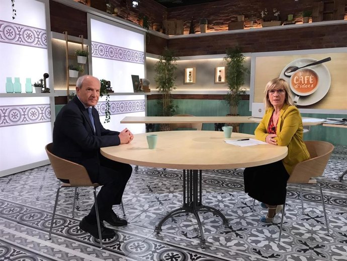 L'expresident de la Generalitat, José Montilla, i la periodista Gemma Nierga
