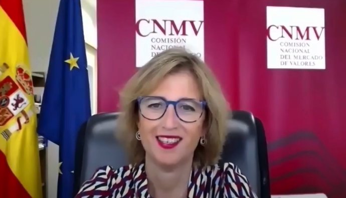 La vicepresidenta de la CNMV, Ana Martínez-Pina, inaugurando las Jornadas Finanzas Sostenibles de la CNMV.