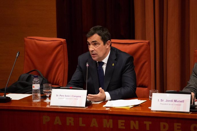 El exdirector de los Mossos dEsquadra, Pere Soler, comparece en el Parlament de Catalunya en Comisión de Investigación sobre los atentados yihadistas del 17 y 18 de agosto de 2017 en Barcelona y Cambrils.  