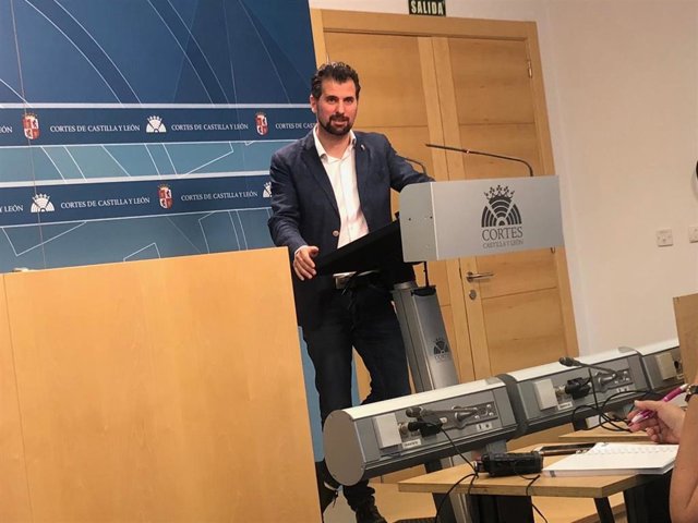 El secretario general del PSOE de Castilla y León y portavoz del Grupo Socialista en las Cortes, Luis Tudanca, en una imagen de archivo.