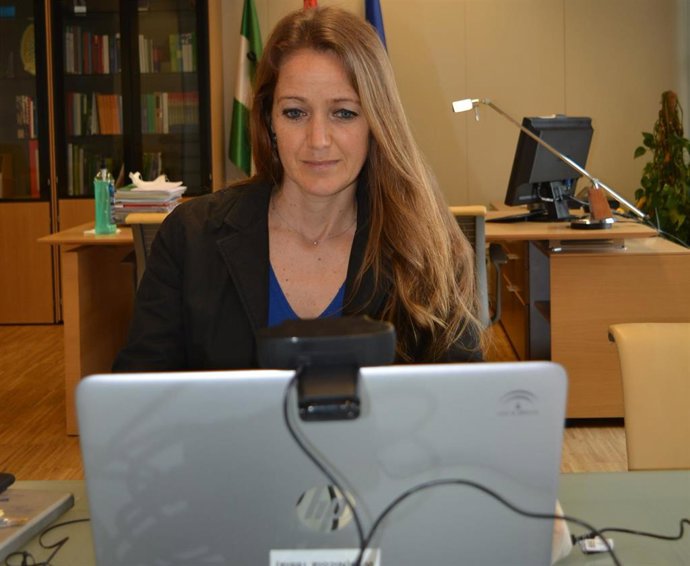 La delegada de Empleo, Formación y Trabajo Autónomo de la Junta en Granada, Virginia Fernández.