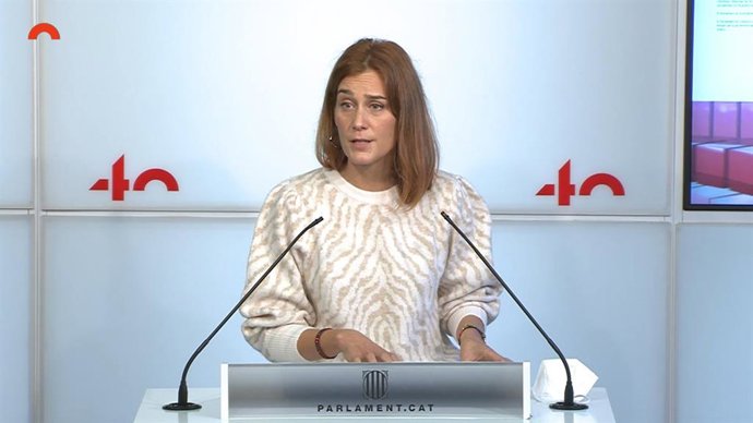 La presidenta dels comuns al Parlament, Jéssica Albiach.