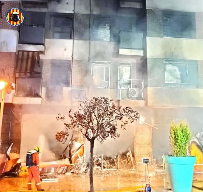 Incendio en Alzira