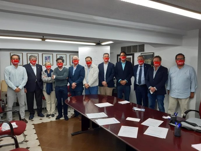 Asistentes a la CXLVI Asamblea de los Obispos del Sur de España, celebrada en Córdoba.