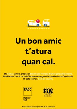 El RACC impulsa una campaña internacional de seguridad vial