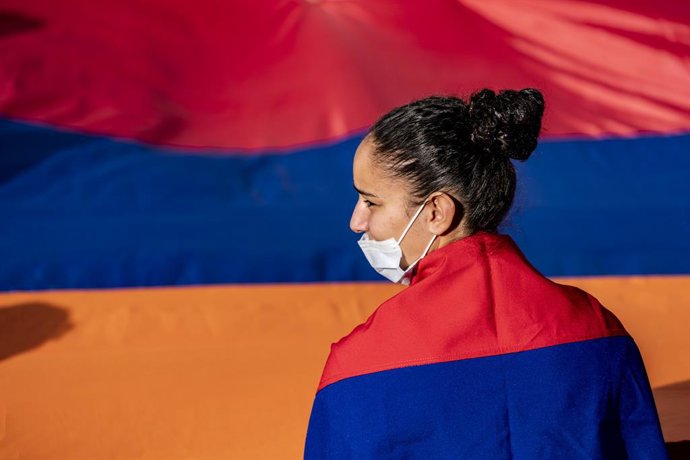 Protestes a Yerevan pel reconeixement d'Alt Karabakh.