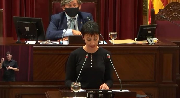 La portavoz del PSIB en el Parlament, Silvia Cano.
