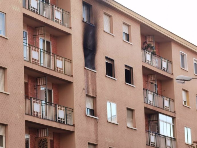 Incendio de una vivienda en Segovia capital.