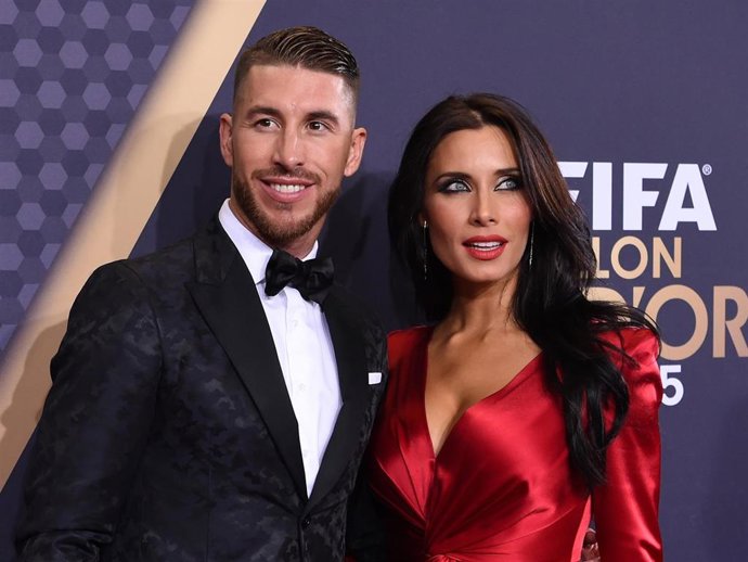 Sergio Ramos and Pilar Rubio attend the FIFA Ballon d'Or Gala 2015 at the Kongresshaus on January 11, 2016 in Zurich, Switzerland.