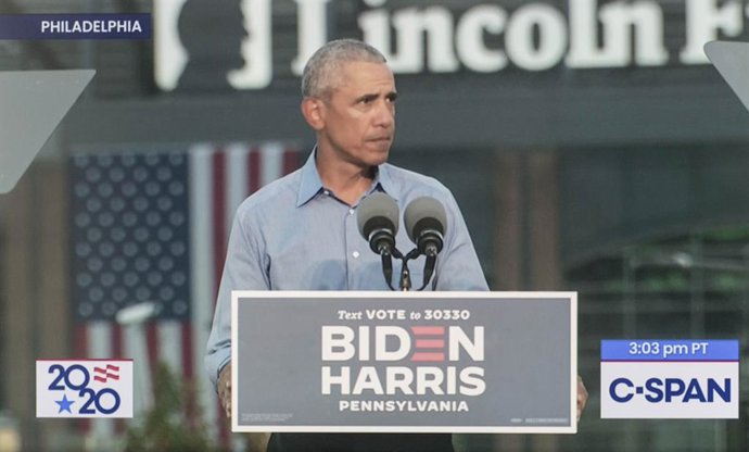 EEUU.- Obama reaparece para atacar a Trump y pide el voto para Biden pues EEUU n