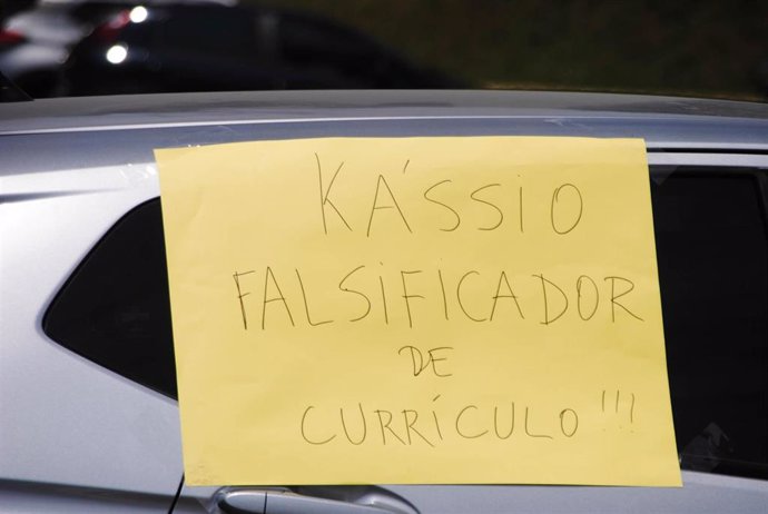 Protestas contra el nombramiento del juez Kassio Marques para sustituir a Celso de Mello en el Tribunal Supremo de Brasil.