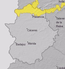 Alertas en Extremadura para el 22 de octubre