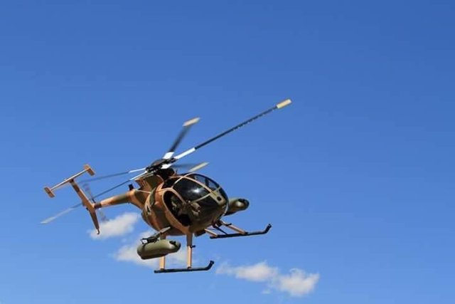Helicóptero de combate de las Fuerzas Armadas de Afganistán