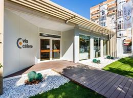 Oficina de ventas de la promotora inmobiliaria Vía Célere