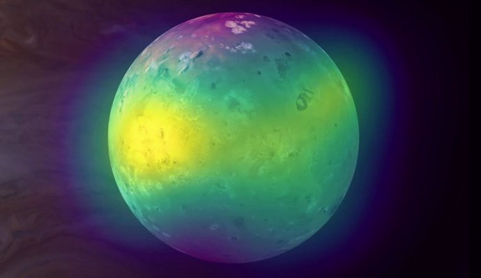 Primera observación del impacto volcánico en atmósfera de Io