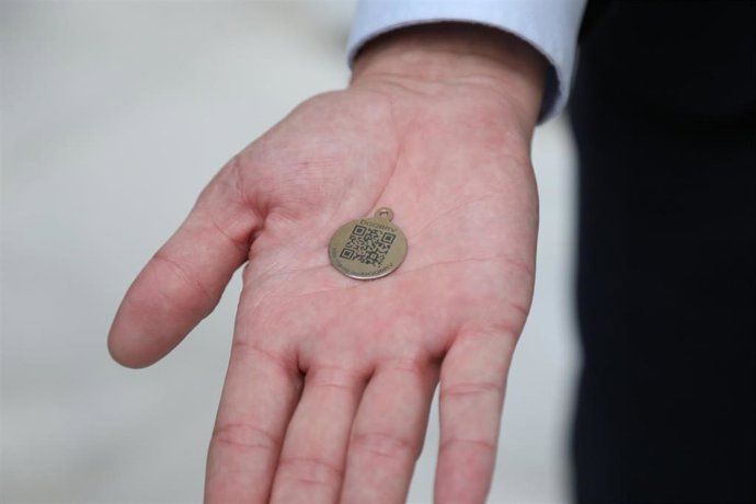 Código QR por el que se puede acceder al perfil genético de perros de la ciudad de Málaga