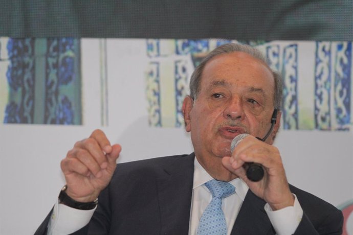23 May 2019, Mexico, Mexico City: Mexican Businessman Carlos Slim speaks during an event at the Historic Center. Photo: Gustavo Durán/NOTIMEX/dpa