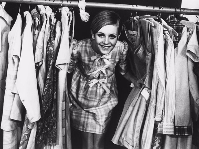 English model Twiggy at the launch of her own range of clothing, London, 16th February 1967. (Photo by Keystone/Hulton Archive/Getty Images)