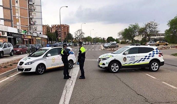 Control de la Policía Local en Linares