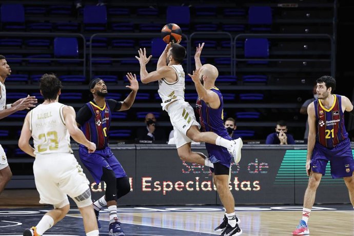 Campazzo (Real Madrid) en el Clásico ante el Bara