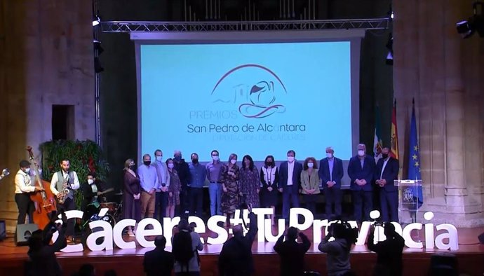 Galardonados en los IV Premios San Pedro de Alcántara que convoca la Diputación de Cáceres