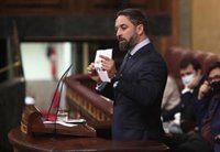 Abascal dice que los gobiernos con el PP no peligran a pesar de la "agresión" de Casado: "No va a tener una respuesta"