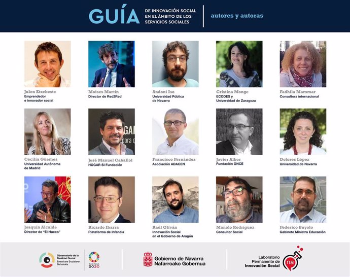 Autores de la guía de innovación social del Gobierno de Navarra