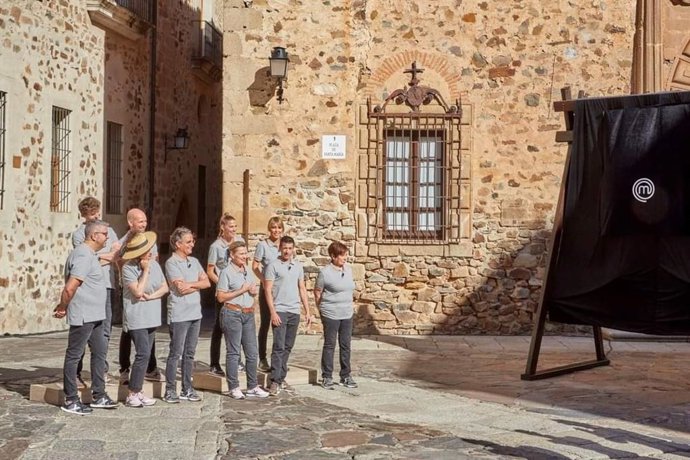 El programa MasterChef realiza una prueba de exteriores en el casco antiguo de Cáceres