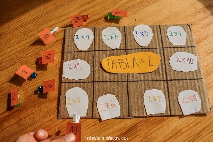 Aprende la tabla del 2 con esta divertida manualidad