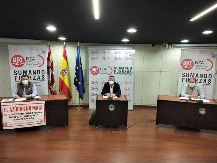 Responsables de UGT en Castilla y León piden al Gobierno que no suba impuestos al azúcar.