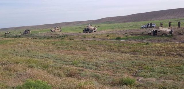 Imagen de archivo de una operación del Ejército afgano con vehículos blindados