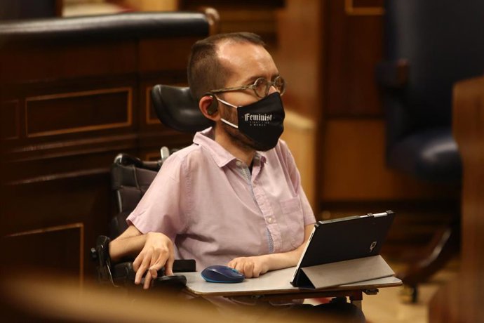 El portavoz de Unidas Podemos en el Congreso, Pablo Echenique.