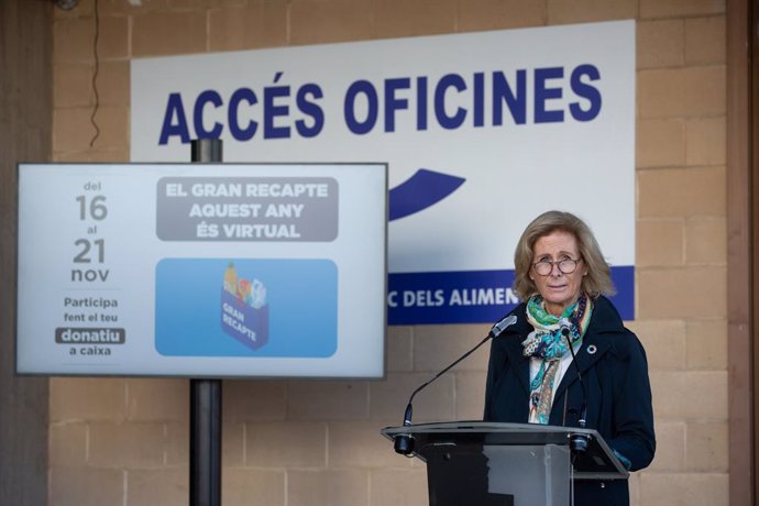 La presidenta de la Federació Catalana del Banc dels Aliments, Roser Brutau. Barcelona, Catalunya (Espanya), 23 d'octubre del 2020. 