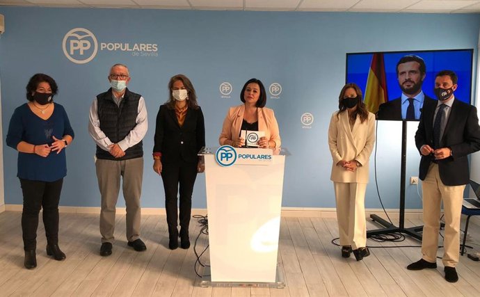 Rueda de prensa de los populares sevillanos