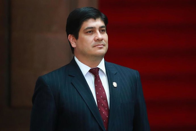 El presidente de Costa Rica, Carlos Alvarado
