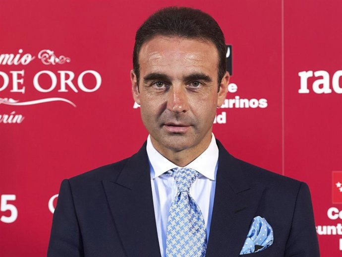 Spanish bullfighter Enrique Ponce receives the 'Oreja de Oro' award at Las Ventas Bullring on June 7, 2017 in Madrid, Spain.