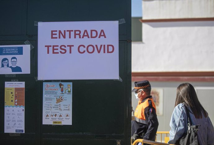 Cribado masivo de la detección del covid 19 en el municipio de Utrera, Sevilla (Andalucía, España), 15 de octubre del 2020.