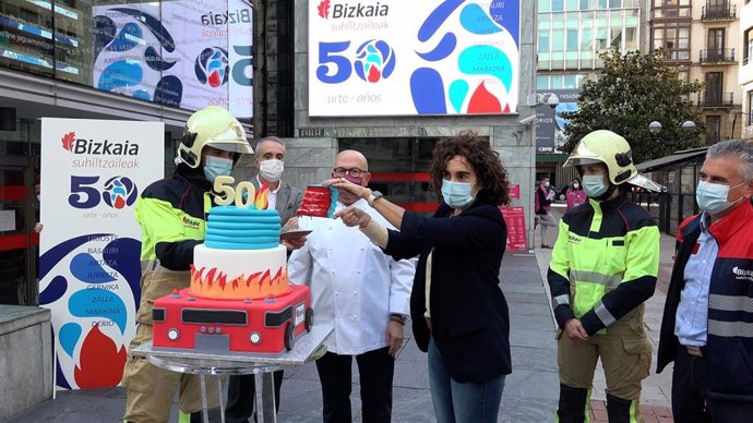 El Servicio de Bomberos de la Diputación Foral de Bizkaia celebra su 50 aniversario