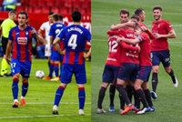 El Eibar asalta el Sánchez-Pizjuán y Osasuna celebra un centenario feliz