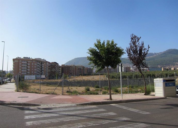 Parcela donde se construirá el Conservatorio Superior de Música de Jaén.
