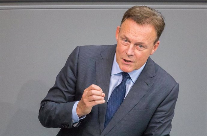 El vicepresidente del Bundestag, Thomas Oppermann, en una comparecencia en la cámara legislativa alemana