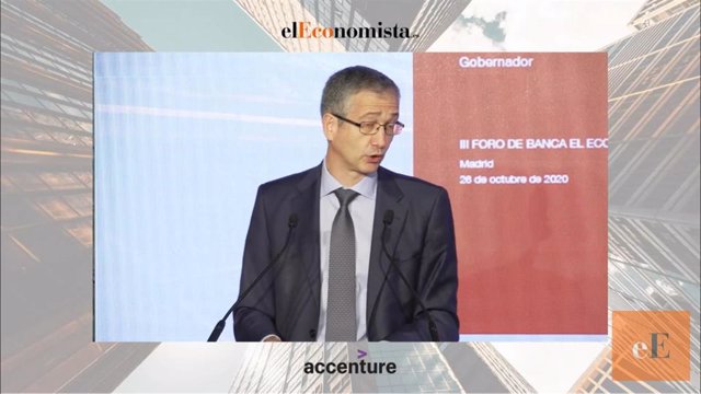 Gobernador del Banco de España, Pablo hernández de Cos, en III Foro Banca El Economista y Accenture