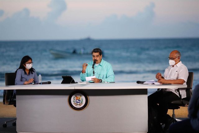 Nicolas Maduro en un acto gubernamental en La Guaira
