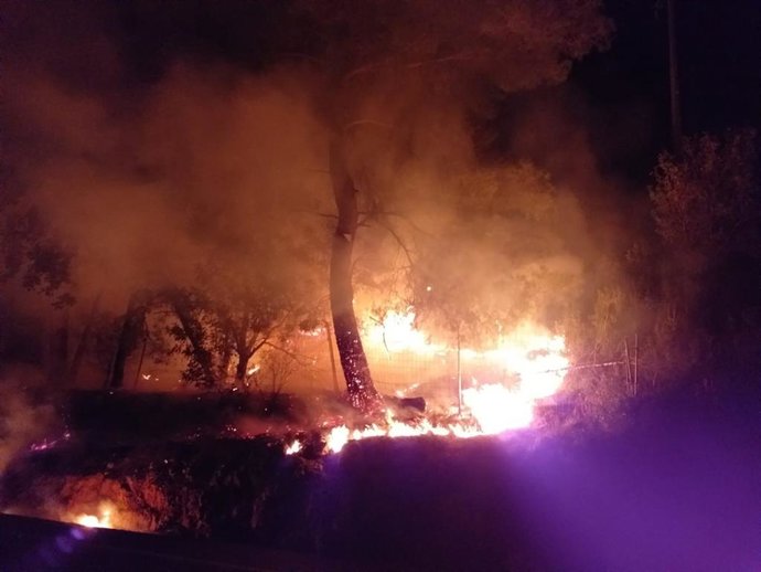 Incendio intencionado en Alzira