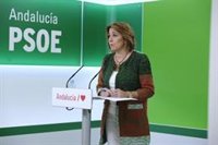 Susana Díaz: Moreno debe elegir si "seguir siendo rehén" de Vox o "coger la mano sincera" del PSOE-A para el Presupuesto