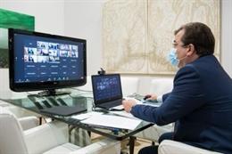 Fernández Vara participa en la Conferencia de Presidentes telemática