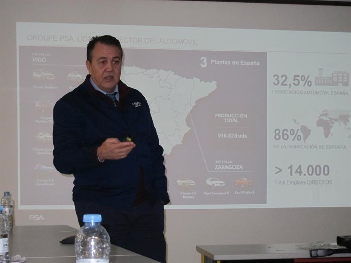 El director del Clúster Ibérico de Groupe PSA y de su planta de Figueruelas (Zaragoza), Juan Antonio Muñoz Codina.