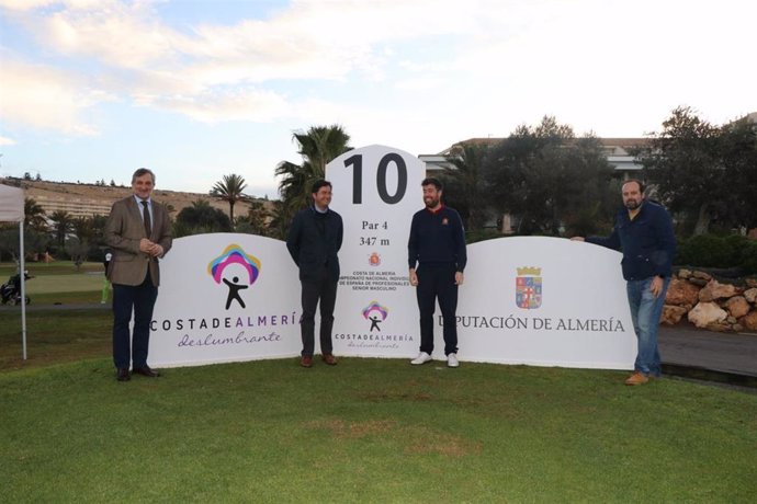 Presentación del Campeonato de España de Profesionales Senior del Golf 'Costa de Almería' en 2019