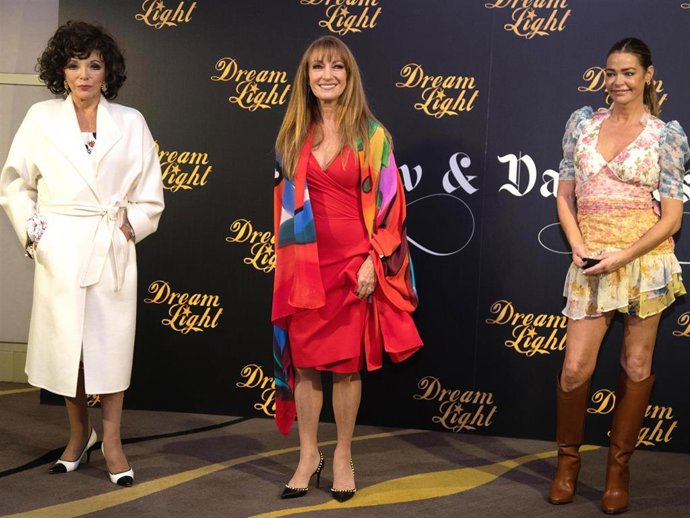 Joan Collins, Jane Seymour y Denisse Richard han presentado en Madrid "Glow & Darkness"