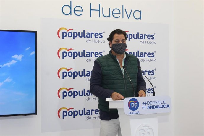 El portavoz del Grupo Municipal del PP en el Ayuntamiento de Huelva, Jaime Pérez.
